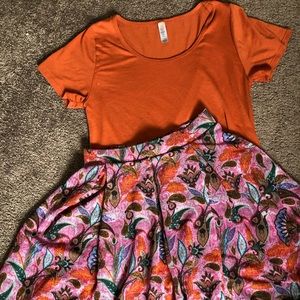 LuLaRoe Classic T & LuLaRoe Madison skirt